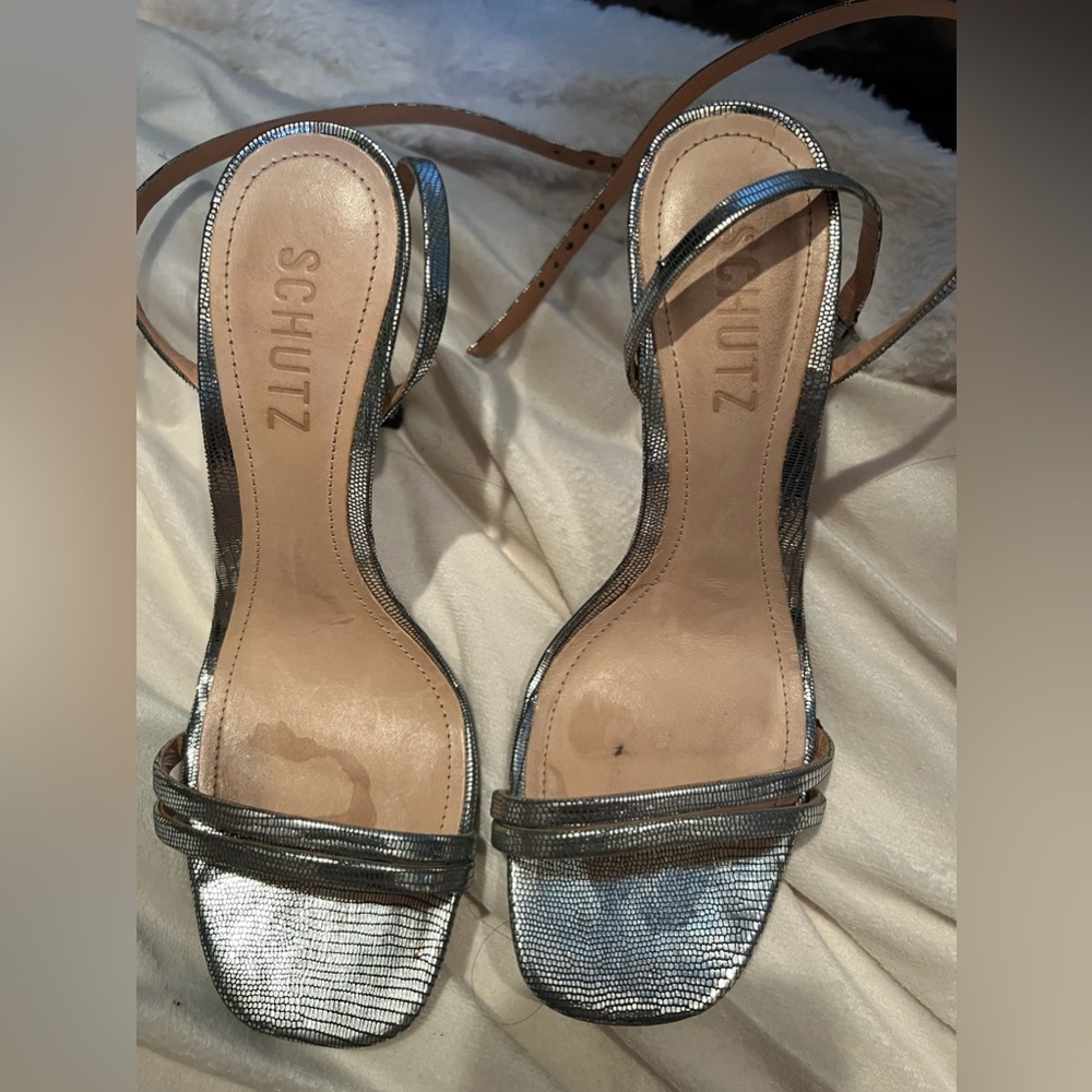 Shutz ankle straps heels